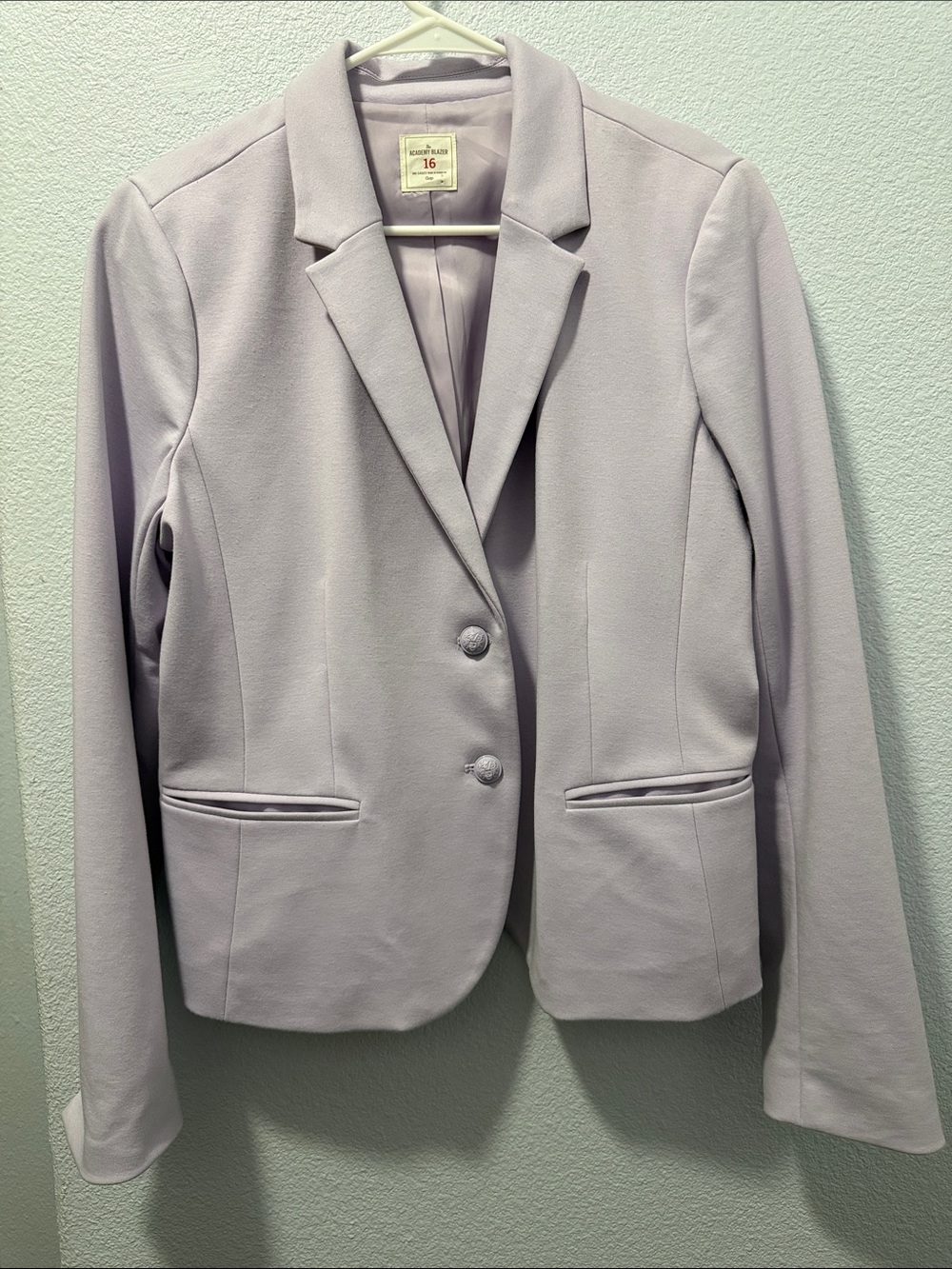 GAP Women’s Light Purple Lavender Academy Blazer Lined Size 16